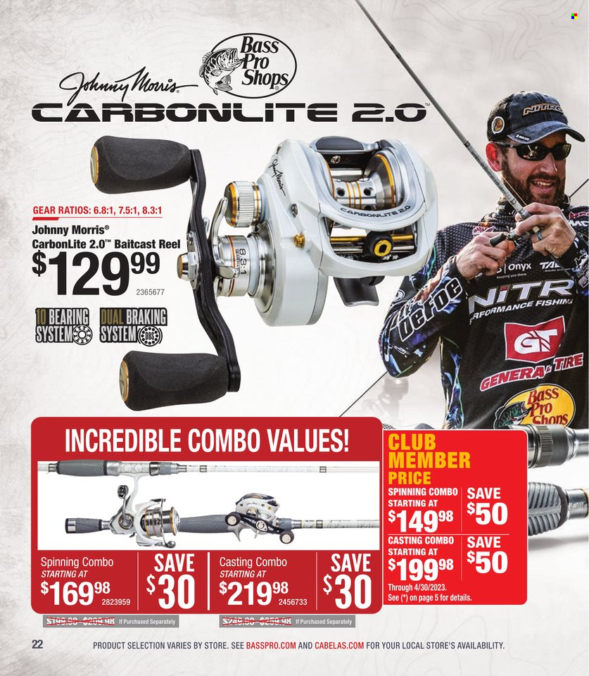 Cabela's + Bass Pro Shops - Bass Fishing Specialist Catalog 2023 - Page 22