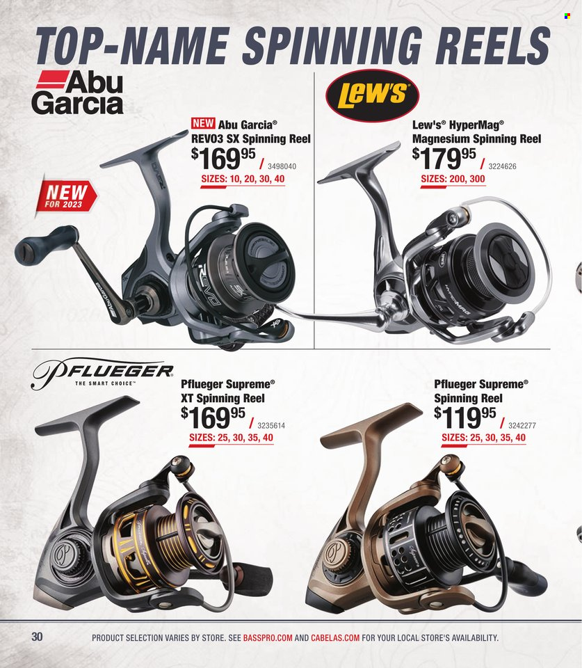 Cabela's + Bass Pro Shops - Bass Fishing Specialist Catalog 2023 - Page 30