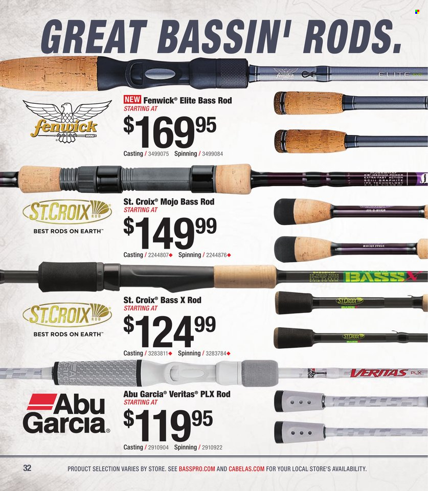 Cabela's + Bass Pro Shops - Bass Fishing Specialist Catalog 2023 - Page 32