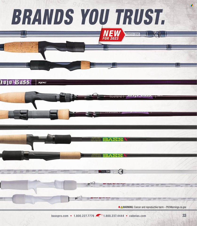 Cabela's + Bass Pro Shops - Bass Fishing Specialist Catalog 2023 - Page 33