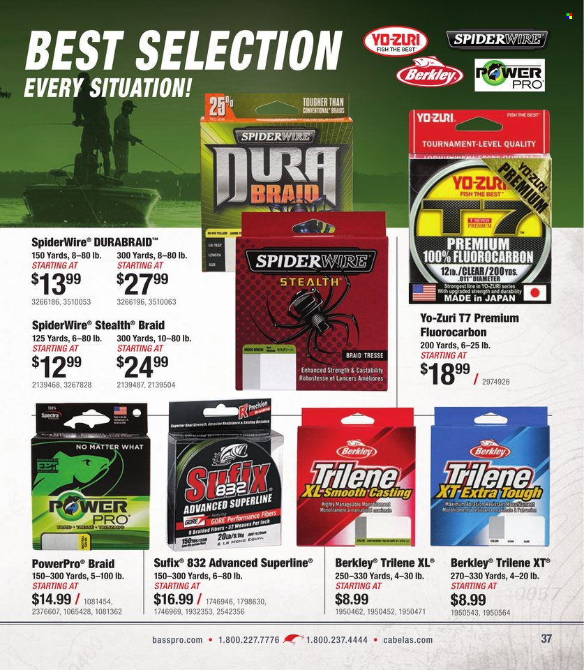 Cabela's + Bass Pro Shops - Bass Fishing Specialist Catalog 2023 - Page 37