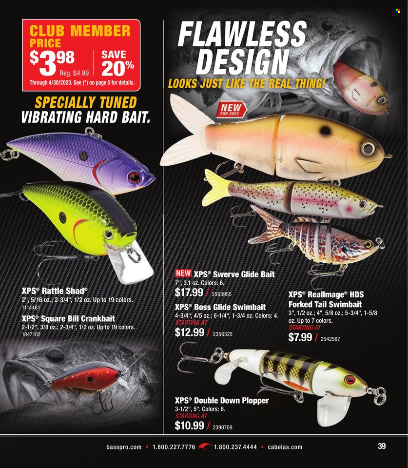 Cabela's + Bass Pro Shops - Bass Fishing Specialist Catalog 2023 - Page 39