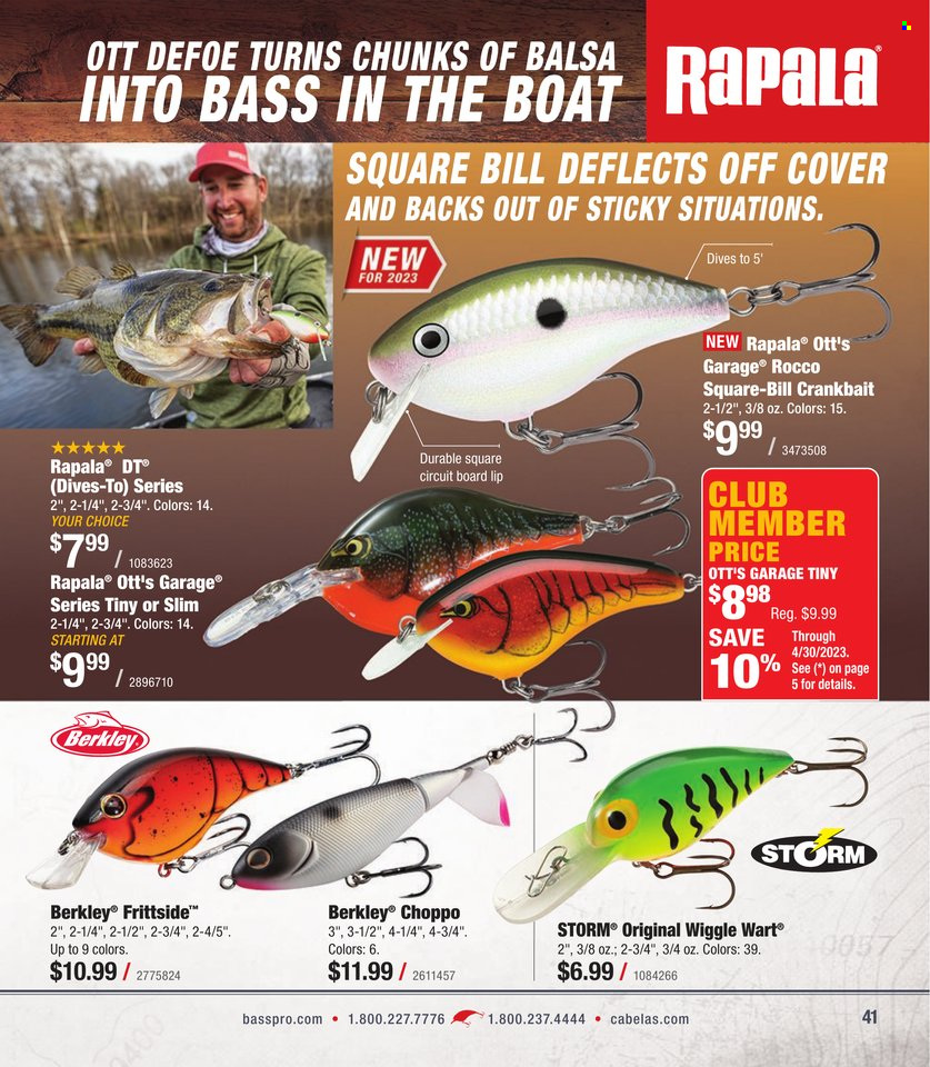 Cabela's + Bass Pro Shops - Bass Fishing Specialist Catalog 2023 - Page 41