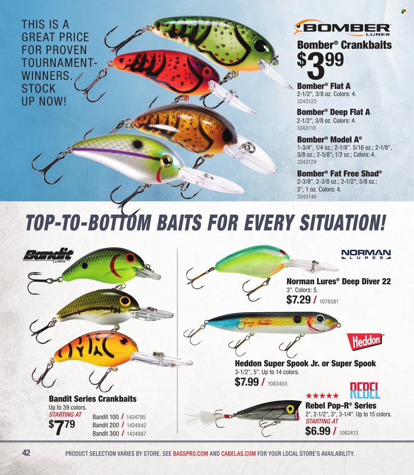 Cabela's + Bass Pro Shops - Bass Fishing Specialist Catalog 2023 - Page 42