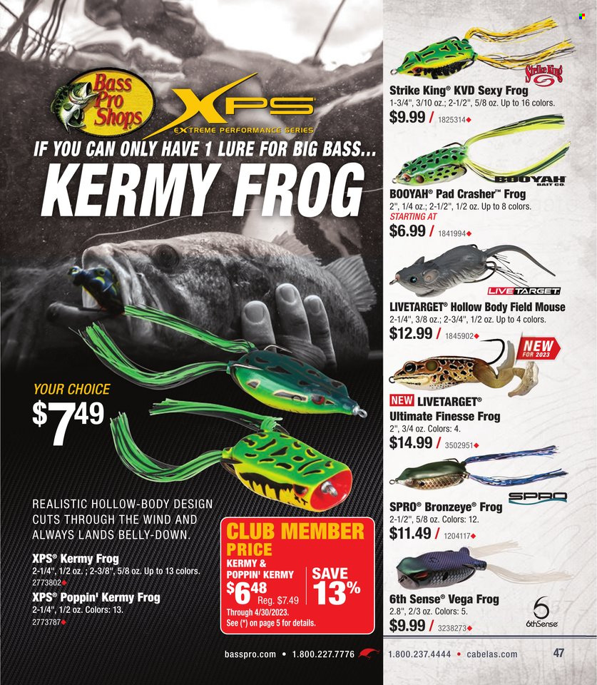 Cabela's + Bass Pro Shops - Bass Fishing Specialist Catalog 2023 - Page 47