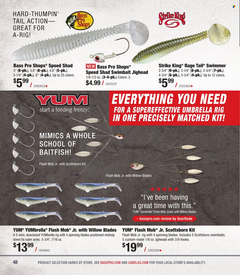 Cabela's + Bass Pro Shops - Bass Fishing Specialist Catalog 2023 - Page 48