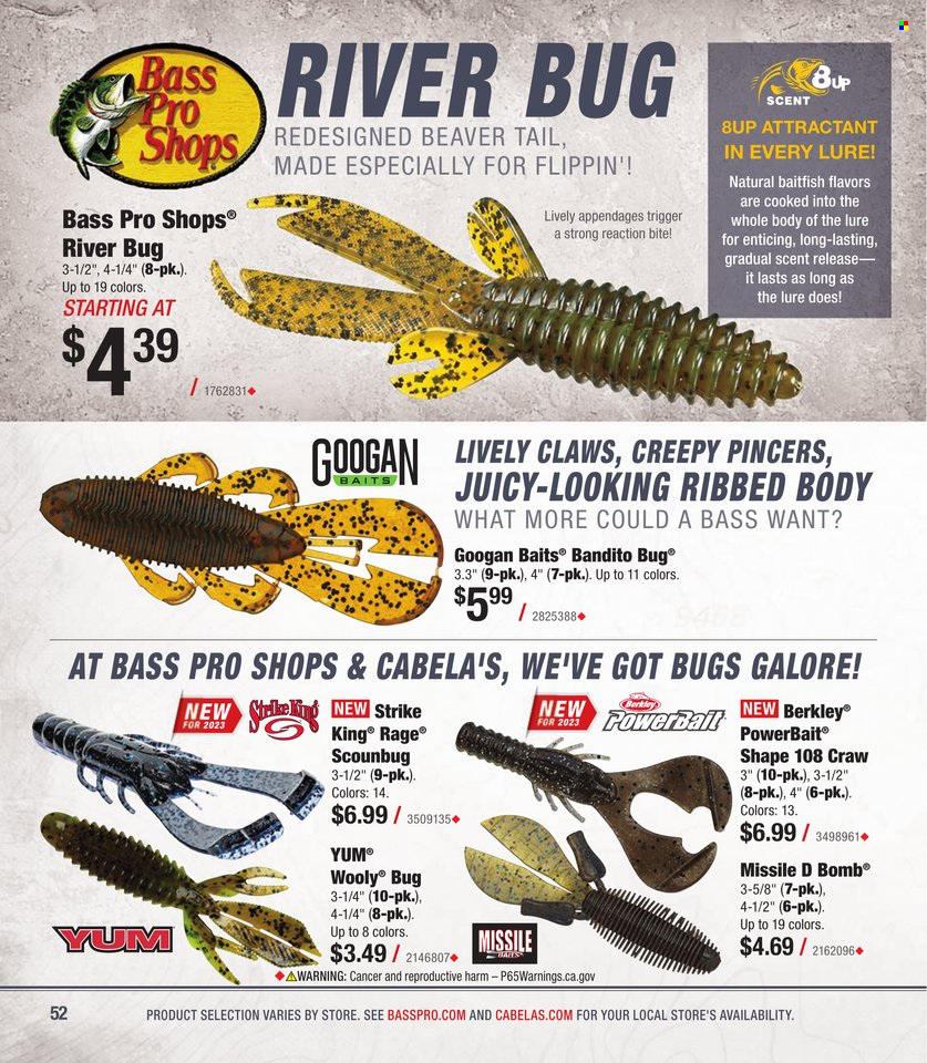 Cabela's + Bass Pro Shops - Bass Fishing Specialist Catalog 2023 - Page 52