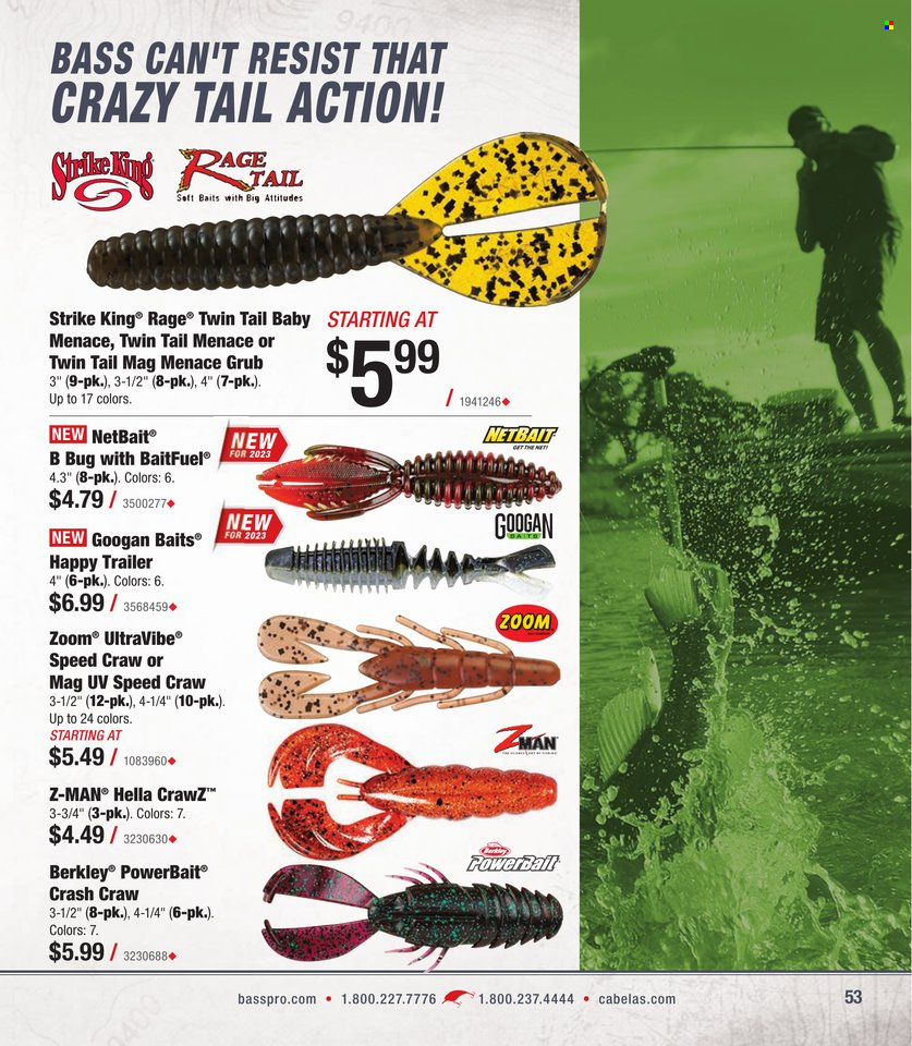 Cabela's + Bass Pro Shops - Bass Fishing Specialist Catalog 2023 - Page 53