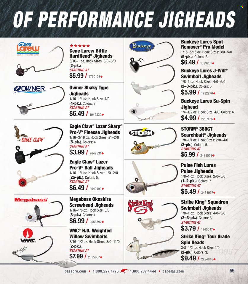 Cabela's + Bass Pro Shops - Bass Fishing Specialist Catalog 2023 - Page 55