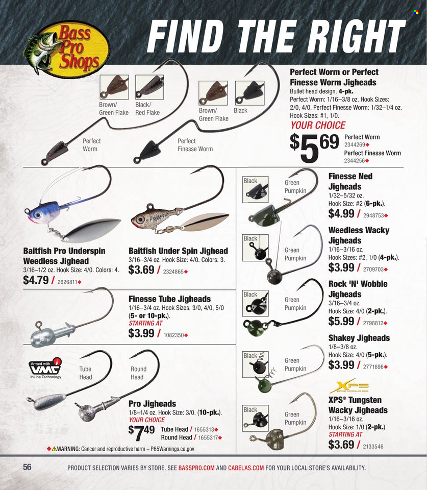 Cabela's + Bass Pro Shops - Bass Fishing Specialist Catalog 2023 - Page 56