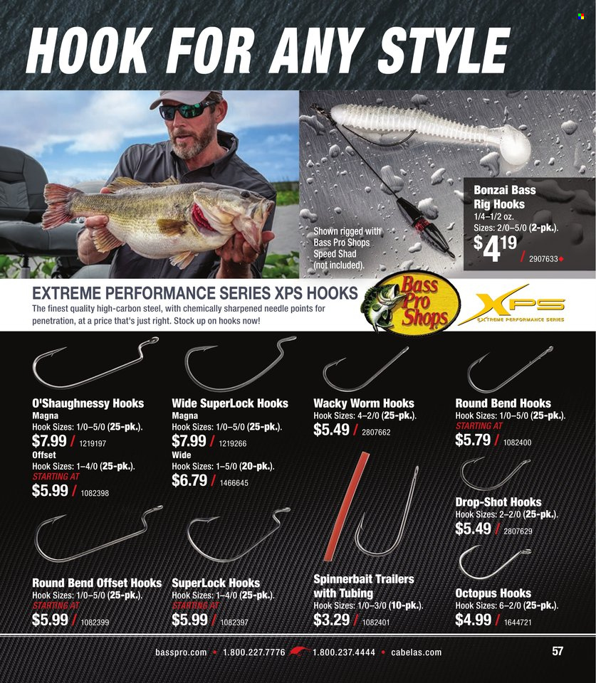 Cabela's + Bass Pro Shops - Bass Fishing Specialist Catalog 2023 - Page 57