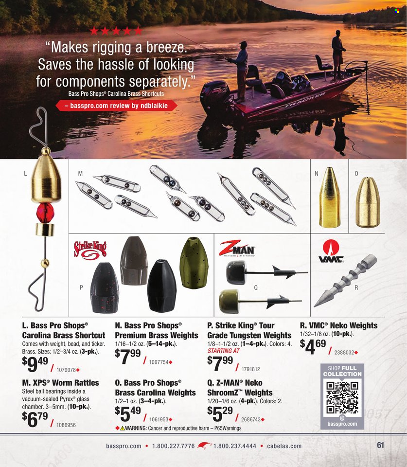 Cabela's + Bass Pro Shops - Bass Fishing Specialist Catalog 2023 - Page 61