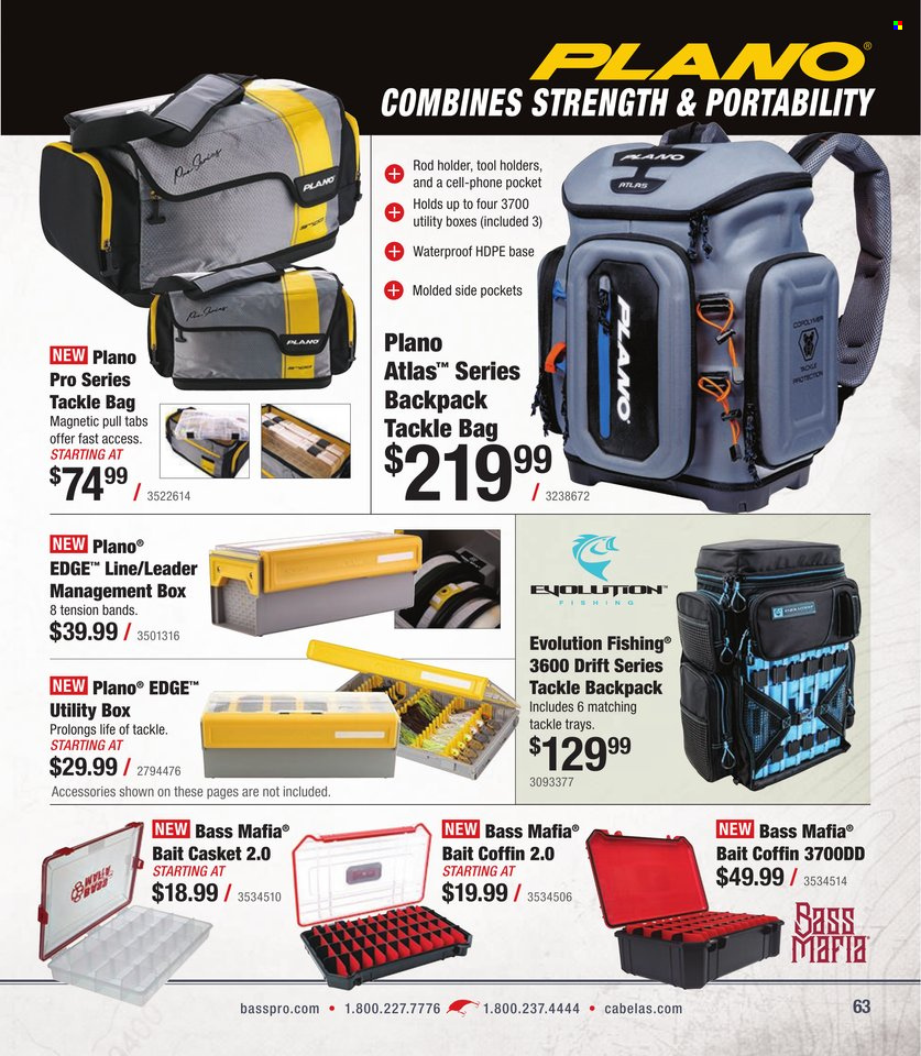 Cabela's + Bass Pro Shops - Bass Fishing Specialist Catalog 2023 - Page 63