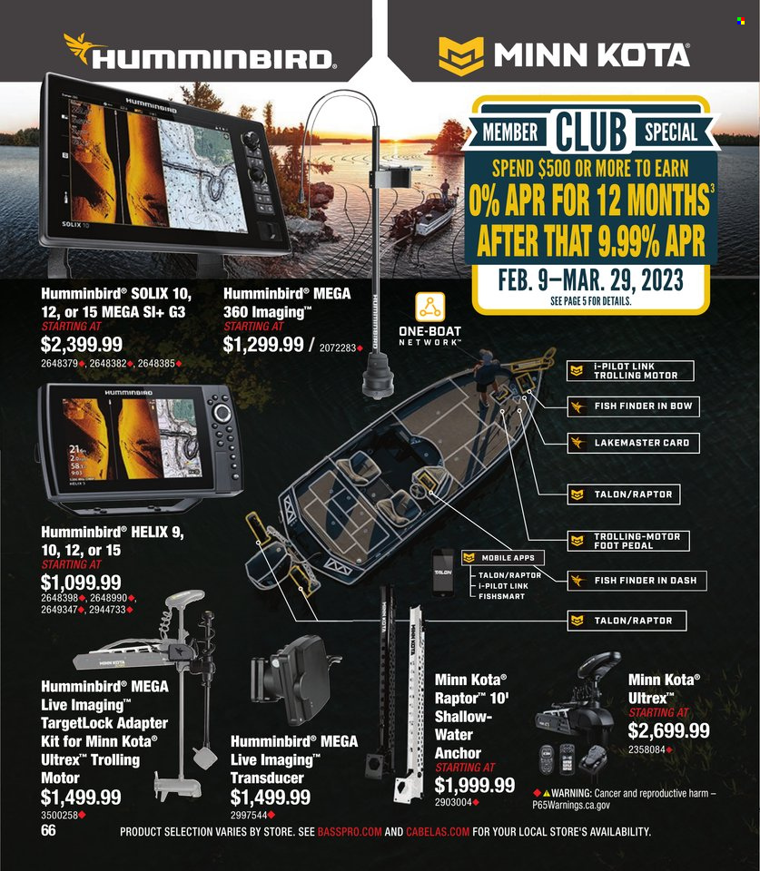 Cabela's + Bass Pro Shops - Bass Fishing Specialist Catalog 2023 - Page 66