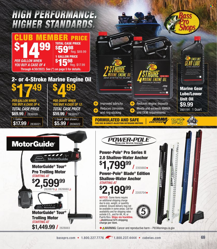 Cabela's + Bass Pro Shops - Bass Fishing Specialist Catalog 2023 - Page 69