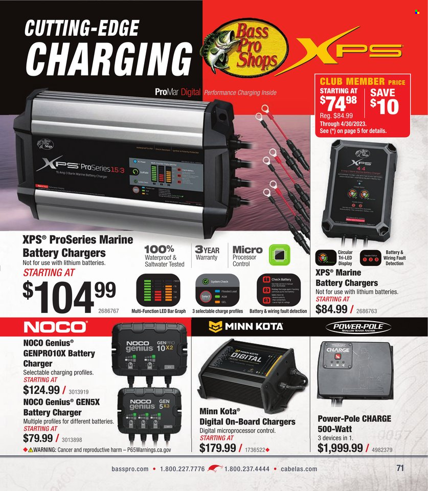 Cabela's + Bass Pro Shops - Bass Fishing Specialist Catalog 2023 - Page 71