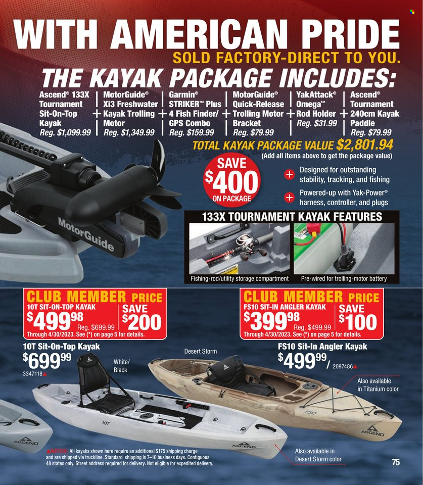 Cabela's + Bass Pro Shops - Bass Fishing Specialist Catalog 2023 - Page 75