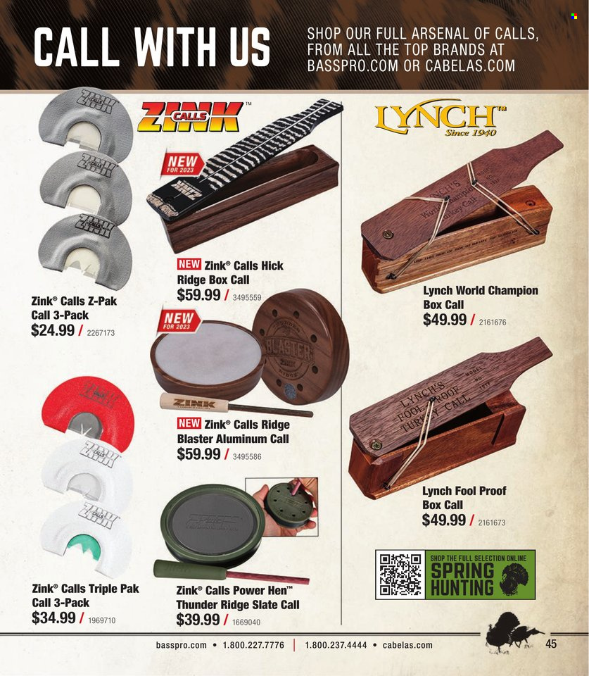 Cabela's + Bass Pro Shops Turkey Hunting Specialist 2023 - Page 45