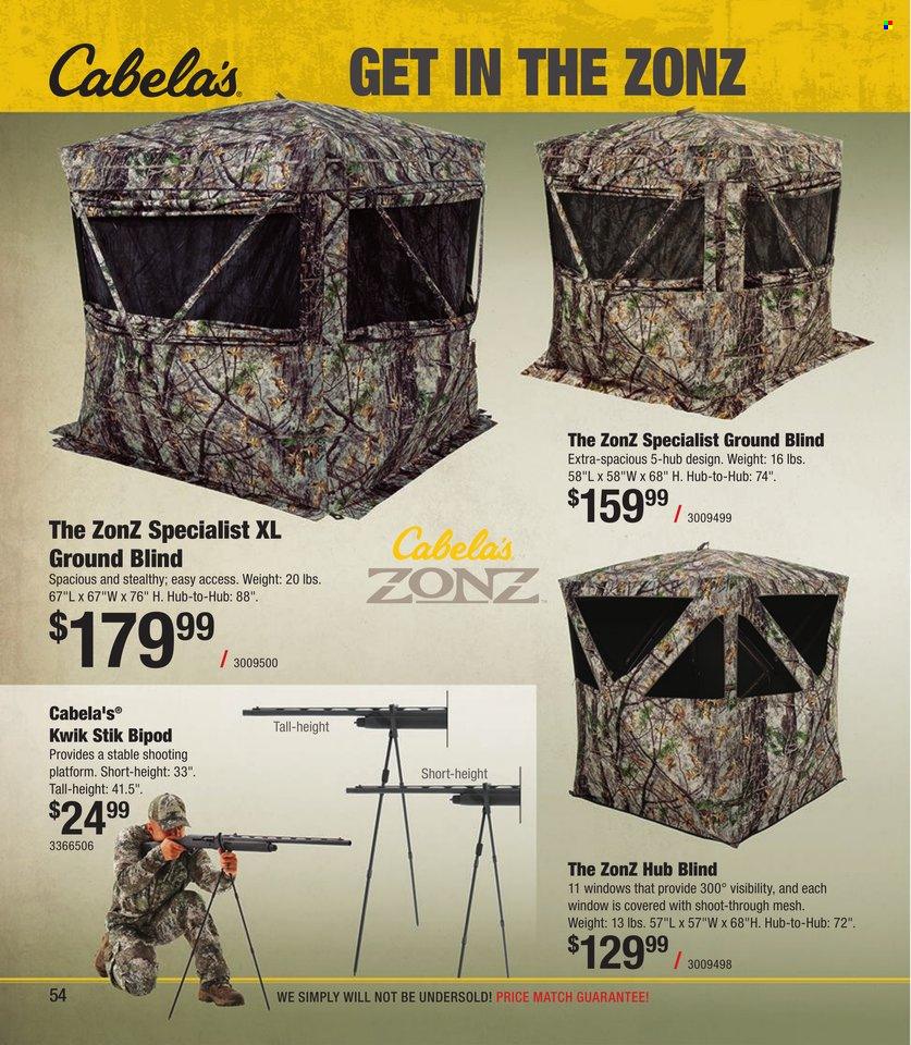Cabela's + Bass Pro Shops Turkey Hunting Specialist 2023 - Page 54
