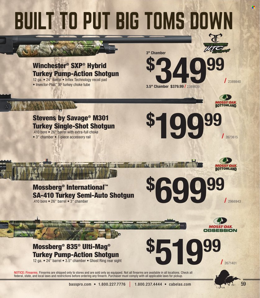 Cabela's + Bass Pro Shops Turkey Hunting Specialist 2023 - Page 59