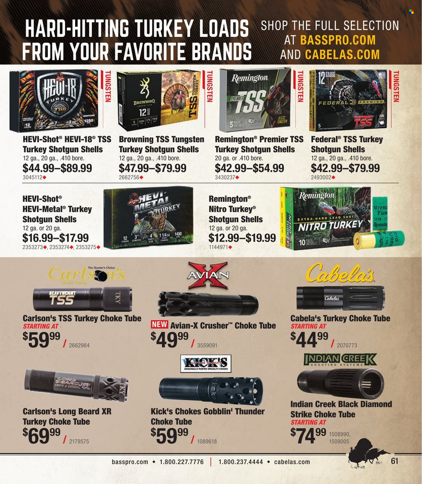 Cabela's + Bass Pro Shops Turkey Hunting Specialist 2023 - Page 61