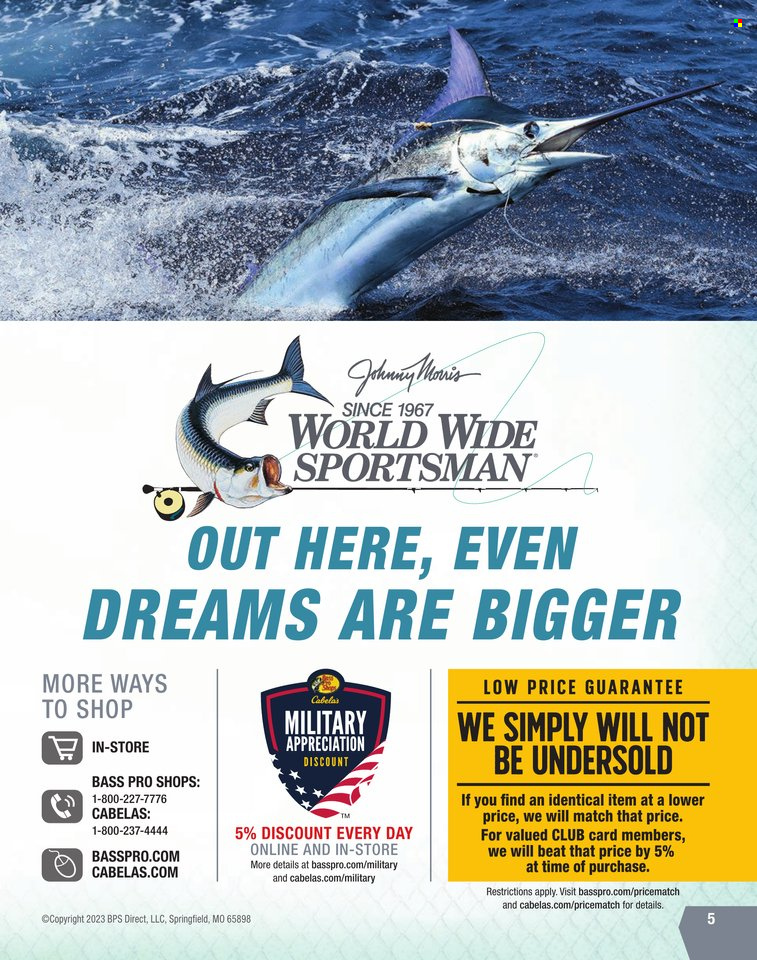 Bass Pro Shops + Cabela's World Wide Sportsman Saltwater Specialist Catalog 2023 - Page 5