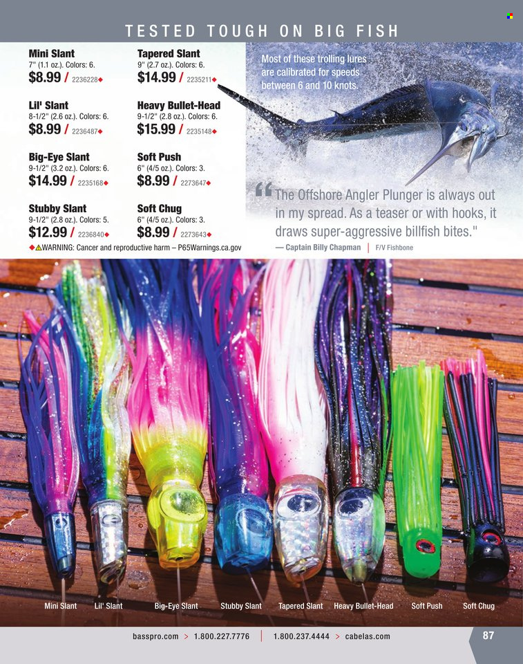 Bass Pro Shops + Cabela's World Wide Sportsman Saltwater Specialist Catalog 2023 - Page 11