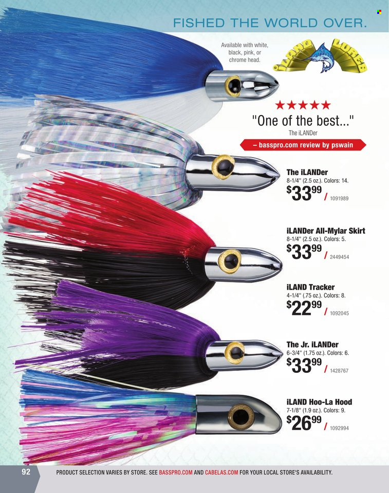 Bass Pro Shops + Cabela's World Wide Sportsman Saltwater Specialist Catalog 2023 - Page 16