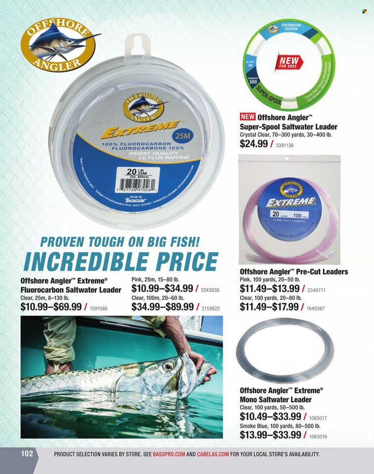 Bass Pro Shops + Cabela's World Wide Sportsman Saltwater Specialist Catalog 2023 - Page 27