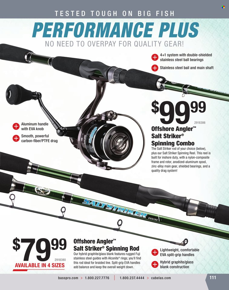 Bass Pro Shops + Cabela's World Wide Sportsman Saltwater Specialist Catalog 2023 - Page 37