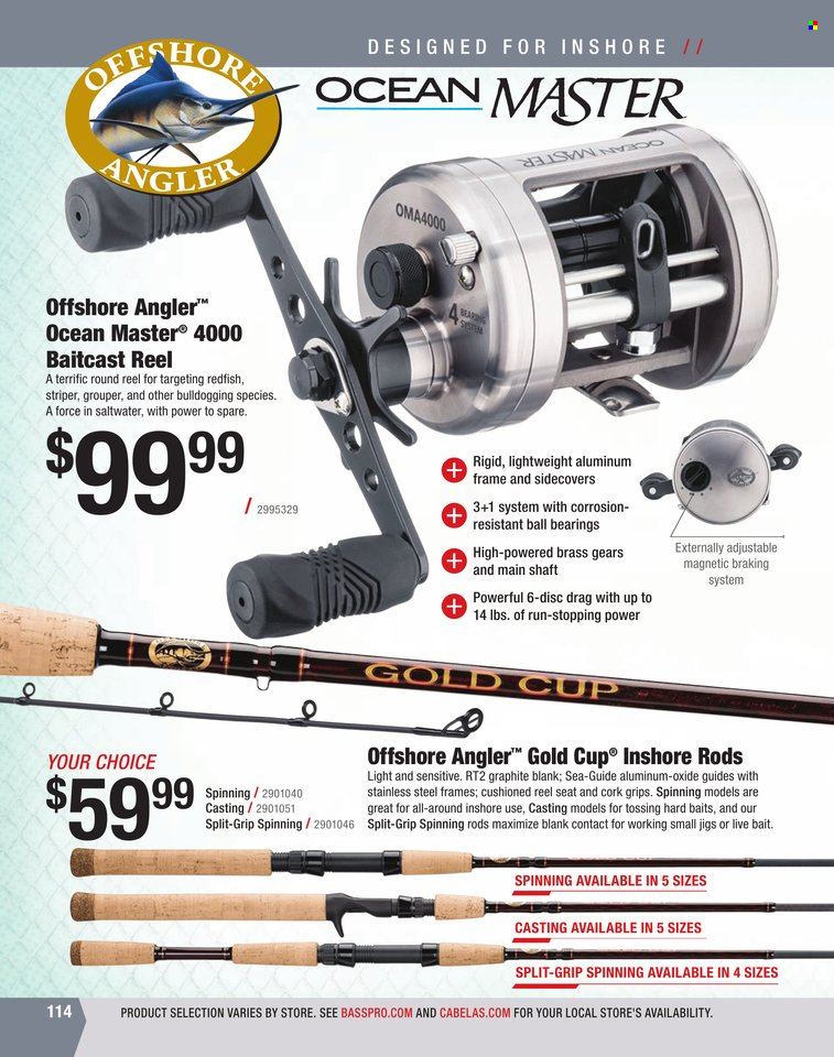 Bass Pro Shops + Cabela's World Wide Sportsman Saltwater Specialist Catalog 2023 - Page 40