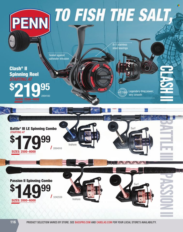 Bass Pro Shops + Cabela's World Wide Sportsman Saltwater Specialist Catalog 2023 - Page 43