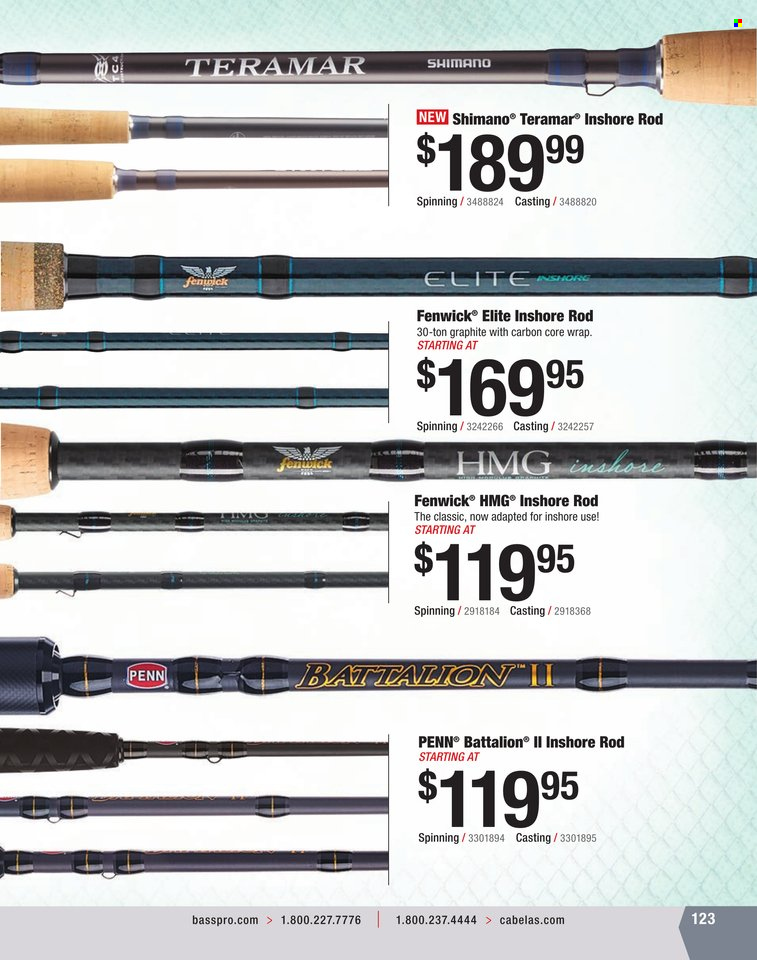 Bass Pro Shops + Cabela's World Wide Sportsman Saltwater Specialist Catalog 2023 - Page 50