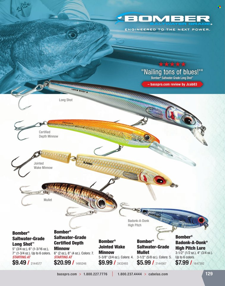 Bass Pro Shops + Cabela's World Wide Sportsman Saltwater Specialist Catalog 2023 - Page 57