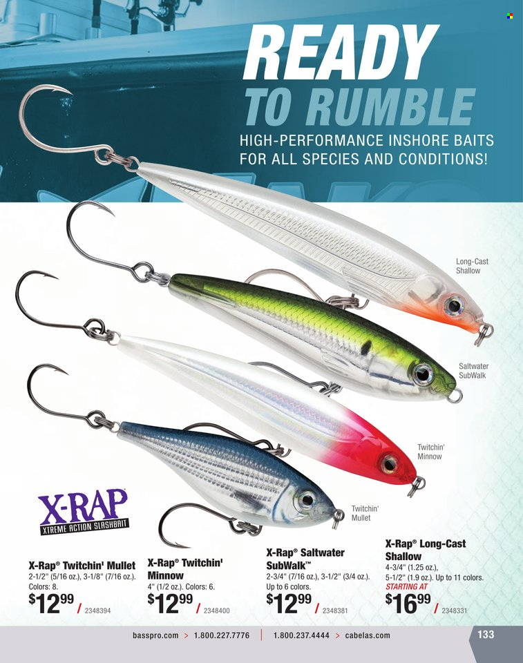 Bass Pro Shops + Cabela's World Wide Sportsman Saltwater Specialist Catalog 2023 - Page 61