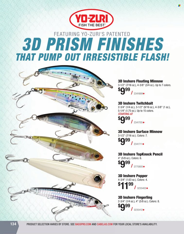 Bass Pro Shops + Cabela's World Wide Sportsman Saltwater Specialist Catalog 2023 - Page 62