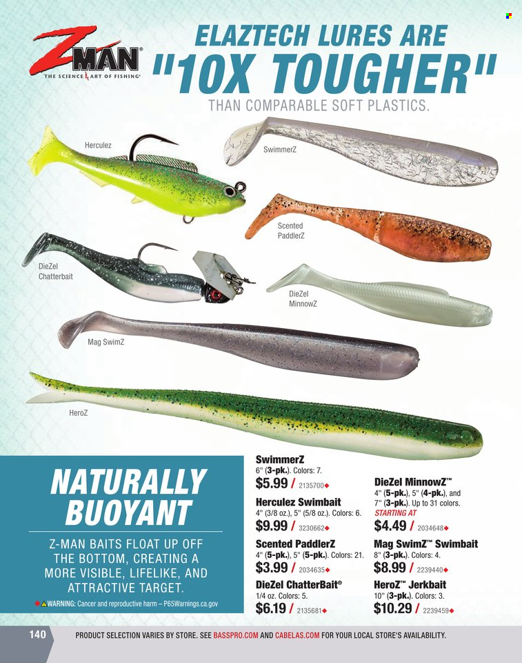 Bass Pro Shops + Cabela's World Wide Sportsman Saltwater Specialist Catalog 2023 - Page 69