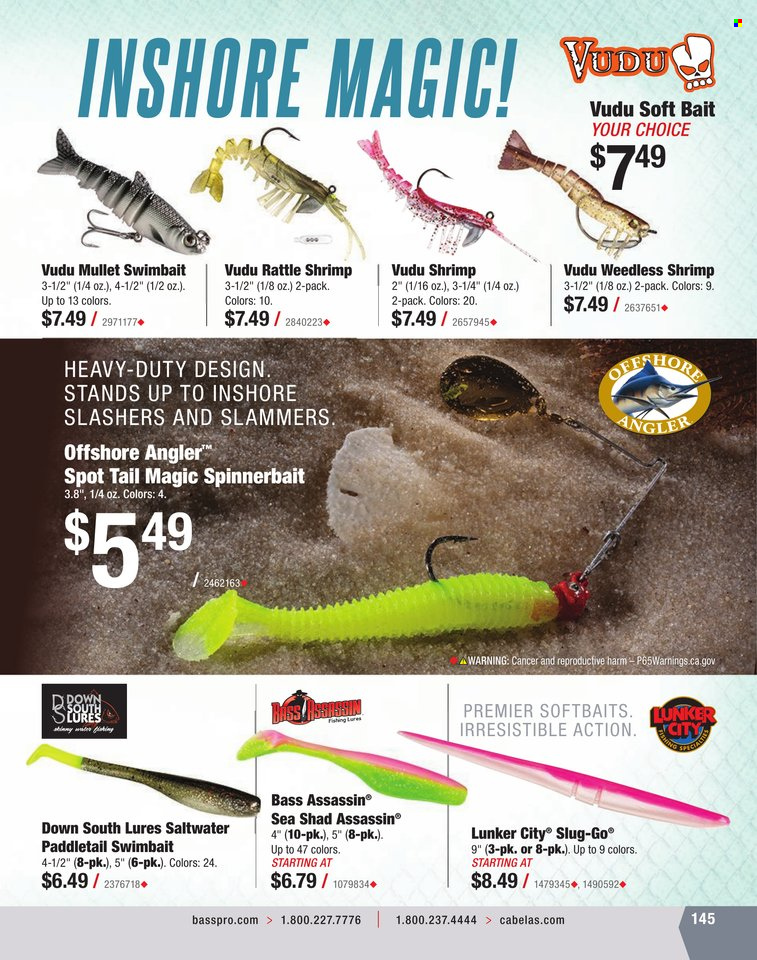 Bass Pro Shops + Cabela's World Wide Sportsman Saltwater Specialist Catalog 2023 - Page 74