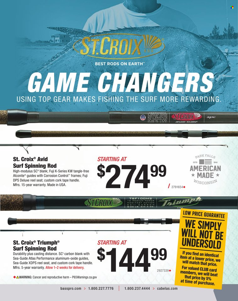 Bass Pro Shops + Cabela's World Wide Sportsman Saltwater Specialist Catalog 2023 - Page 90