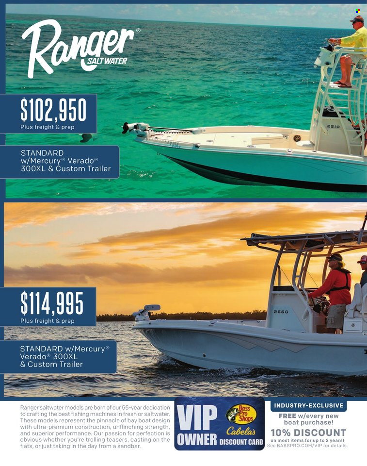 Bass Pro Shops + Cabela's World Wide Sportsman Saltwater Specialist Catalog 2023 - Page 108