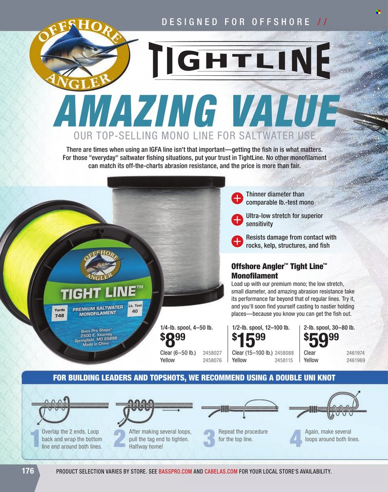 Bass Pro Shops + Cabela's World Wide Sportsman Saltwater Specialist Catalog 2023 - Page 109
