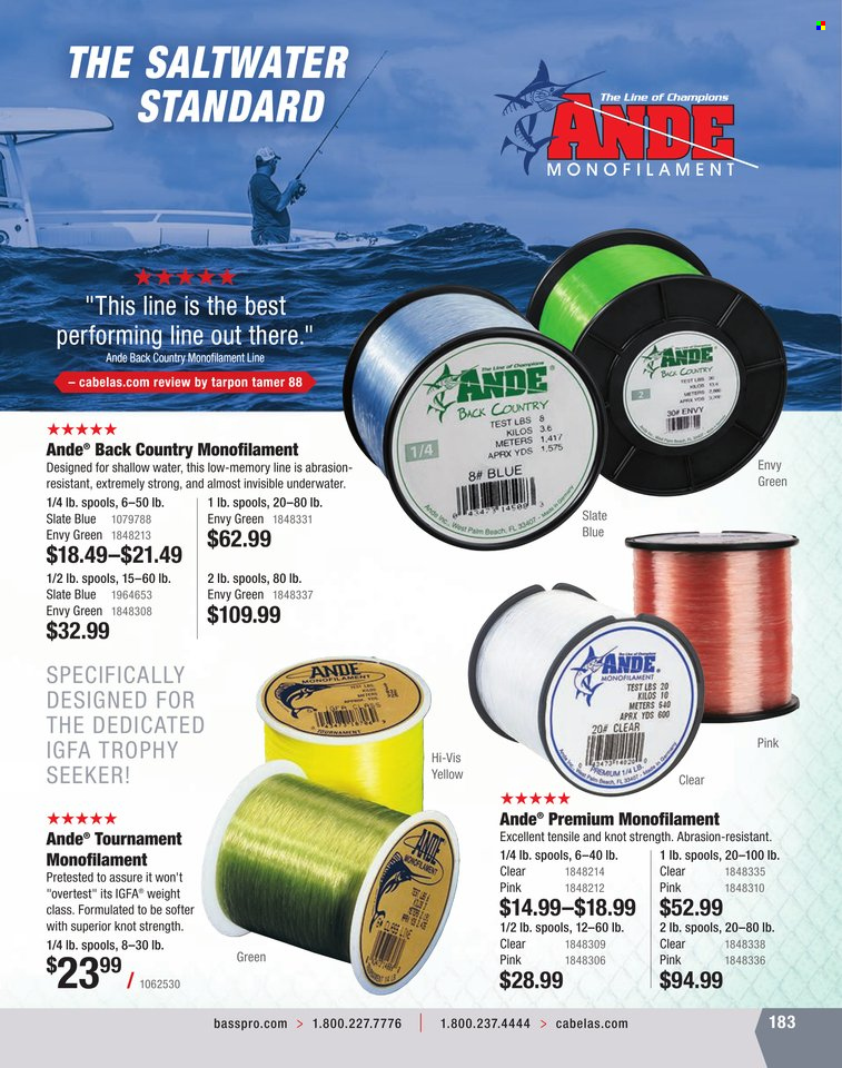 Bass Pro Shops + Cabela's World Wide Sportsman Saltwater Specialist Catalog 2023 - Page 116