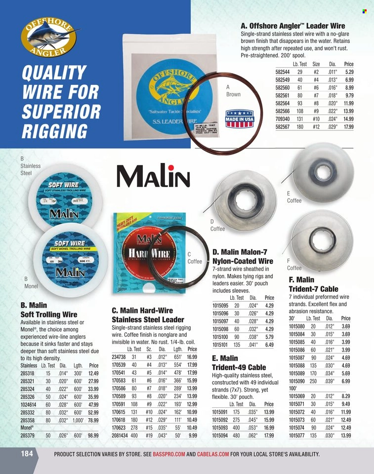 Bass Pro Shops + Cabela's World Wide Sportsman Saltwater Specialist Catalog 2023 - Page 117