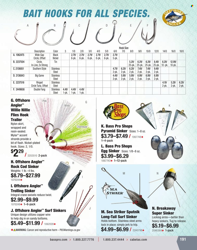 Bass Pro Shops + Cabela's World Wide Sportsman Saltwater Specialist Catalog 2023 - Page 125