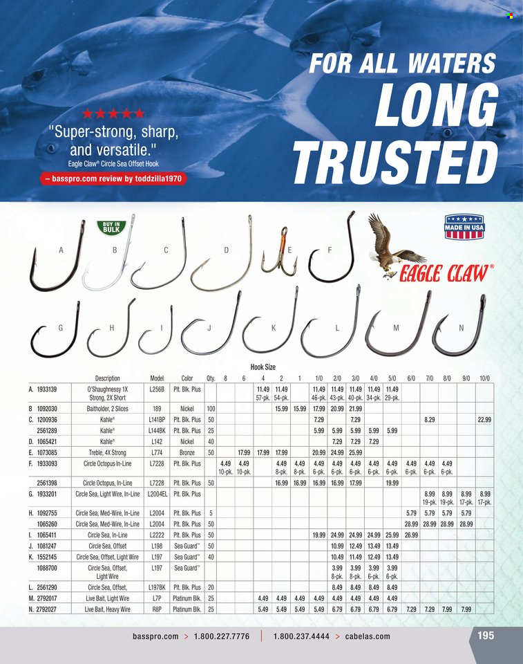 Bass Pro Shops + Cabela's World Wide Sportsman Saltwater Specialist Catalog 2023 - Page 129