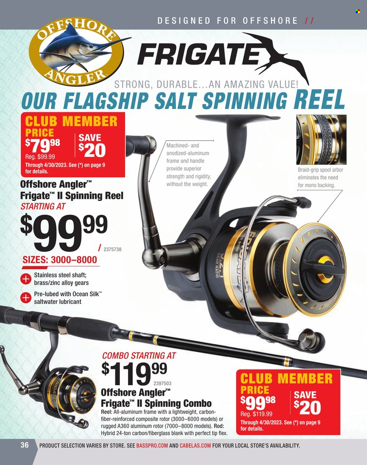 Bass Pro Shops + Cabela's World Wide Sportsman Saltwater Specialist Catalog 2023 - Page 229
