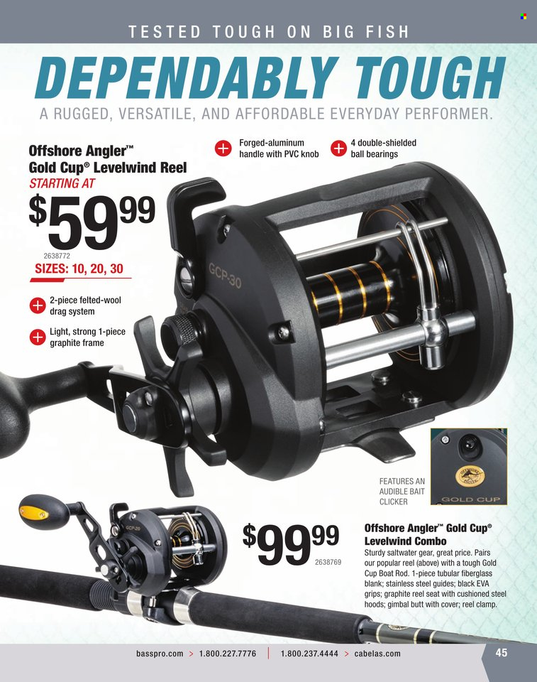 Bass Pro Shops + Cabela's World Wide Sportsman Saltwater Specialist Catalog 2023 - Page 238