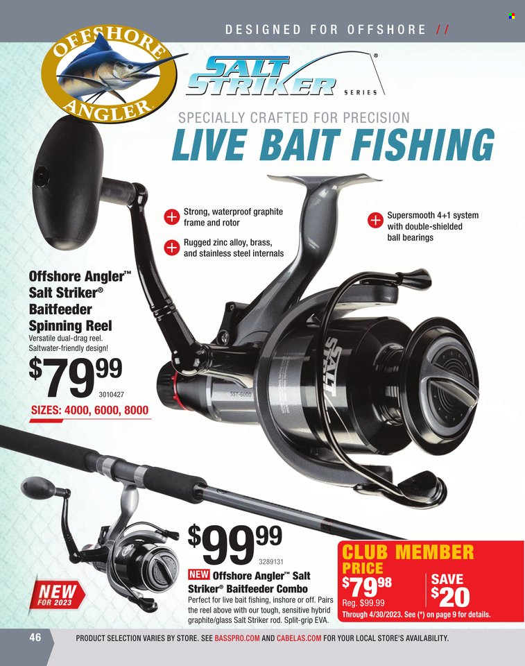Bass Pro Shops + Cabela's World Wide Sportsman Saltwater Specialist Catalog 2023 - Page 239