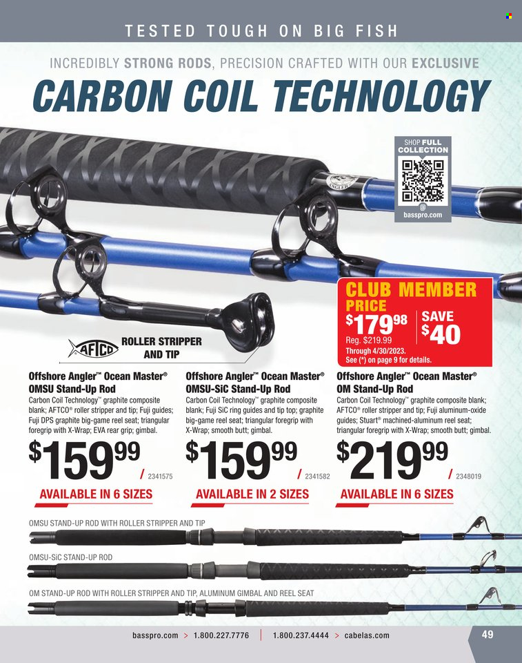 Bass Pro Shops + Cabela's World Wide Sportsman Saltwater Specialist Catalog 2023 - Page 243