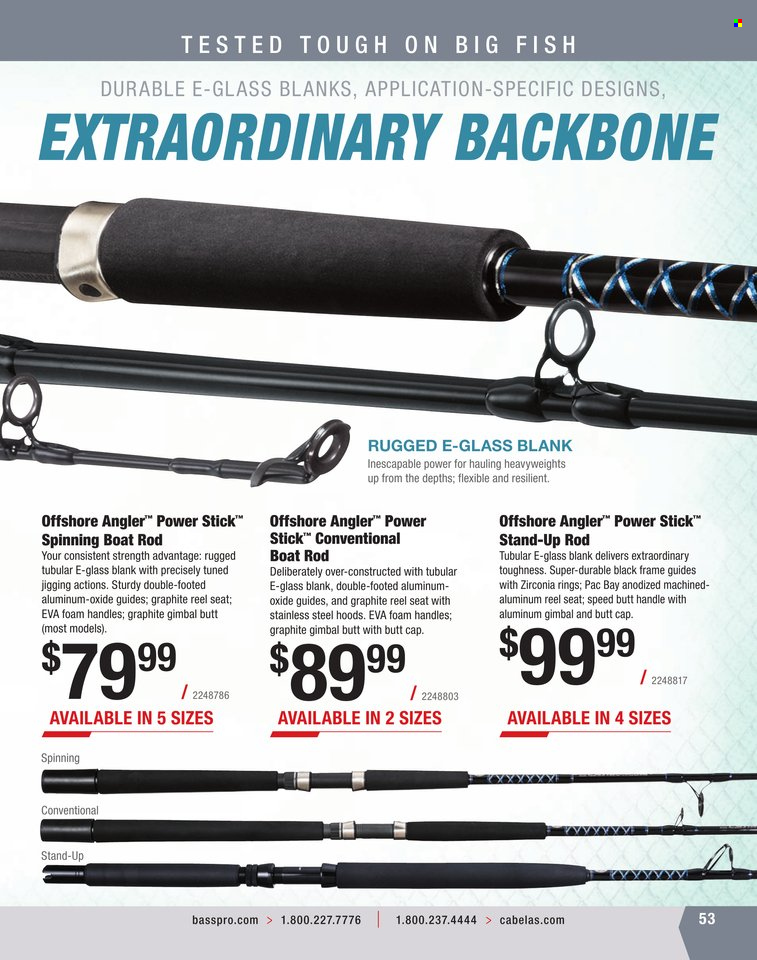 Bass Pro Shops + Cabela's World Wide Sportsman Saltwater Specialist Catalog 2023 - Page 252